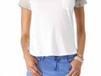 James Perse Colorblock Pocket Tee