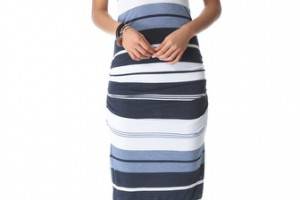 James Perse Pacific Stripe Racer Dress