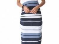 James Perse Pacific Stripe Racer Dress