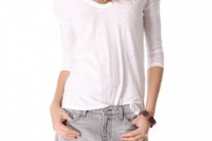 James Perse Relaxed Fit V Neck Tee