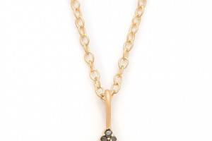 Jamie Wolf Black Diamond Marquis Necklace