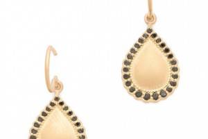 Jamie Wolf Black Diamond Teardrop Earrings