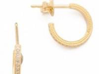 Jamie Wolf Diamond Pave Mini Hoop Earrings