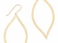 Jamie Wolf Open Leaf Diamond Earrings