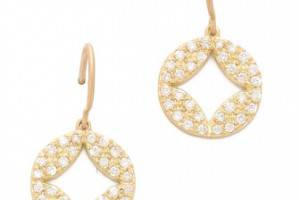 Jamie Wolf Open Pave Aladdin Disc Earrings