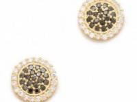 Jamie Wolf Pave Diamond Disc Earrings