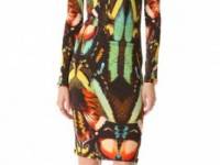 Jean Paul Gaultier Long Sleeve Print Dress