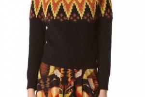 Jean Paul Gaultier Long Sleeve Printed Sweater