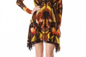 Jean Paul Gaultier Printed Turtleneck Dress