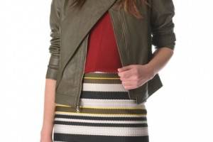 Jenni Kayne Leather Moto Jacket