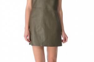 Jenni Kayne Zip Back Leather Dress