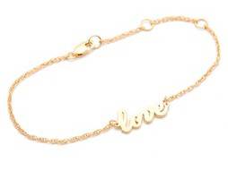 Jennifer Zeuner Jewelry Cursive LOVE Bracelet