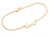 Jennifer Zeuner Jewelry Cursive LOVE Bracelet