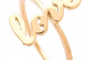 Jennifer Zeuner Jewelry Cursive Love Ring