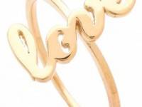 Jennifer Zeuner Jewelry Cursive Love Ring