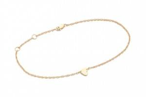 Jennifer Zeuner Jewelry Heart Anklet