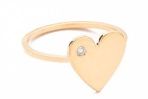 Jennifer Zeuner Jewelry Heart Diamond Ring