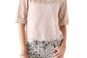 Joie Elvia Back Button Top