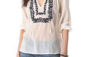 Joie Meliana Embroidered Tunic