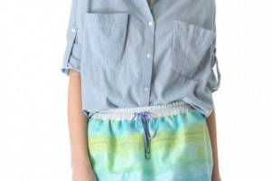 Jonathan Simkhai Baggy Chambray Shirt