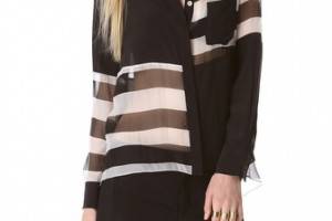 Jonathan Simkhai Blocked Stripe Blouse