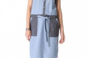 Jonathan Simkhai Chambray Tie Dress