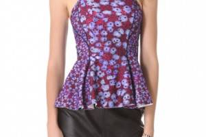 Joy Cioci Lucy Neoprene Peplum Top