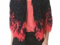 Juicy Couture Chiffon Fringe Jacket