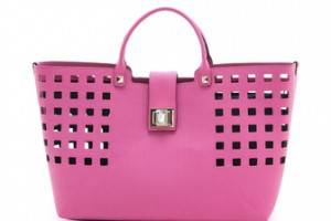 Juicy Couture Emblazon Leather Shopper Tote