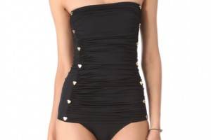 Juicy Couture Miss Divine Hearts Button Swimsuit