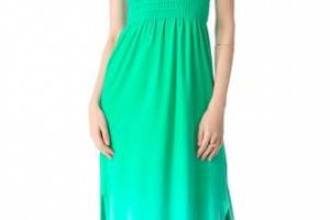 Juicy Couture Ombre Velour Strapless Maxi Dress