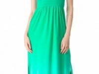 Juicy Couture Ombre Velour Strapless Maxi Dress