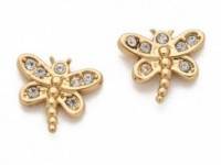 Juicy Couture Pave Dragonfly Stud Earrings