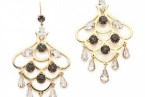 Juicy Couture Rhinestone Chandelier Earrings