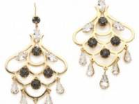 Juicy Couture Rhinestone Chandelier Earrings