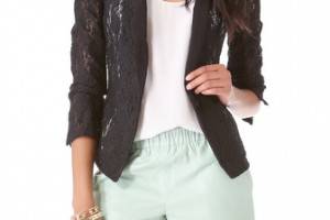 Juicy Couture Stretch Lace Blazer