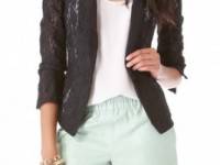 Juicy Couture Stretch Lace Blazer