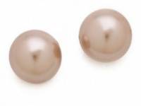 Juliet &amp; Company Champagne Pearl Stud Earrings