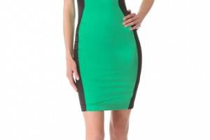 Just Cavalli Color Block Piped Dress