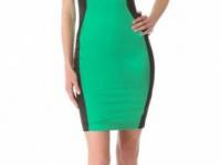 Just Cavalli Color Block Piped Dress