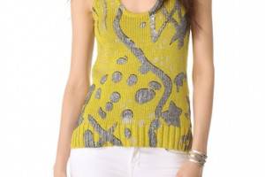 Kelly Wearstler Metallic Knit Tank