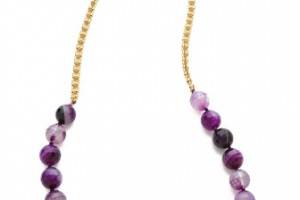 Kenneth Jay Lane Agate Bead Necklace