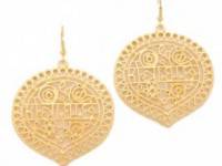 Kenneth Jay Lane Carved Drop Earrings