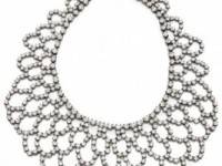 Kenneth Jay Lane Crystal Lace Bib Necklace