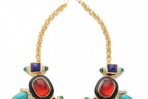 Kenneth Jay Lane Deco Statement Necklace