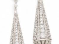 Kenneth Jay Lane Deco Teardrop Post Earrings