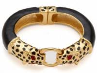 Kenneth Jay Lane Double Leopard Head Bracelet