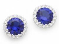 Kenneth Jay Lane Faceted Pave Earrings