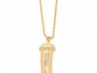 Kenneth Jay Lane Gold Horn Necklace