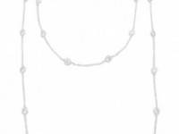 Kenneth Jay Lane Large CZ Stations Necklace